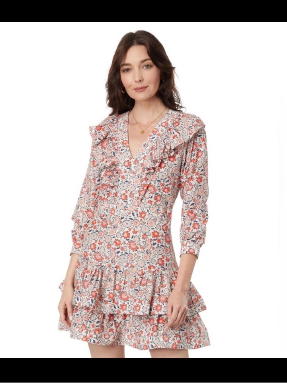 Vineyard Vines Ivy Ruffle Floral Dress NWT size 6